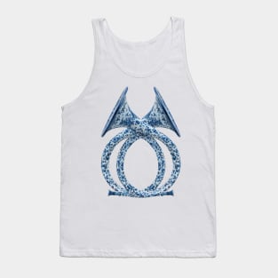 Ancient Blue Ceramic Horns (Aerophone) Tank Top